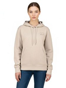 Geographical Norway Bluza "Guni" w kolorze beżowym rozmiar: XXL. Brązowe bluzy Geographical Norway, xxl, bez wzorów, z bawełny, z kapturem. Za 114,44 zł.