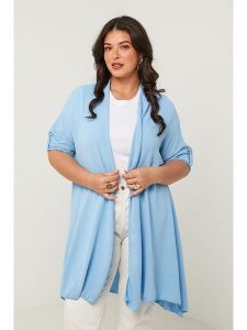 Curvy Lady Kardigan w kolorze błękitnym rozmiar: 48/50. Niebieskie kardigany Curvy Lady. Za 100,99 zł.