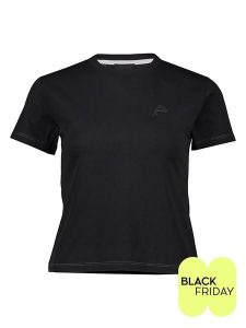 ESPRIT Koszulka w kolorze czarnym rozmiar: M. Czarne bluzki ESPRIT, m, bez wzorów, z bawełny, bez kołnierzyka, bez ramiączek. Za 37,21 zł.