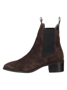 GANT Footwear Skórzane sztyblety "St Broomly" w kolorze brązowym rozmiar: 39. Brązowe botki GANT Footwear, bez wzorów, ze skóry, bez obcasa, bez zapięcia. Za 500,38 zł.