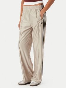 Adidas Spodnie dresowe Metallic Firebird KS9974 Beżowy Wide Leg. Brązowe spodnie dresowe ADIDAS, xl, bez wzorów, z dresówki. Za 369,99 zł.