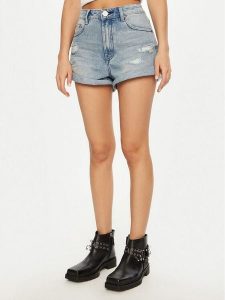 One Teaspoon Szorty jeansowe Bandits 26891 Błękitny Regular Fit. Niebieskie szorty One Teaspoon, bez wzorów, z bawełny. Za 279,99 zł.