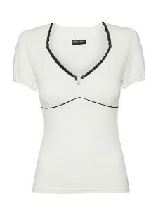 Vive Maria Koszulka "Summer Lolita" w kolorze białym rozmiar: XXL. Białe bluzki Vive Maria, xxl, bez wzorów, bez kołnierzyka, bez ramiączek. Za 105,38 zł.