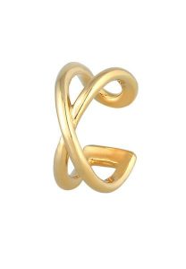 Elli Damska nausznica Single Cross Trend Blogger w srebrze 925 Sterling Silver Pierścionki 1 ct Damski. Szare pierścionki Elli, srebrne. Za 168,99 zł.