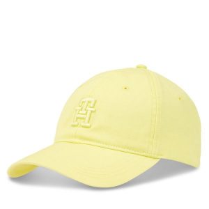 Czapka z daszkiem Tommy Hilfiger. Żółte czapki TOMMY HILFIGER, bez wzorów. Za 139,99 zł.