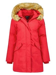 Canadian Peak Parka "Dinastipeak" w kolorze czerwonym rozmiar: XL. Czerwone płaszcze Canadian Peak, xl, bez wzorów, bez kaptura. Za 259,13 zł.