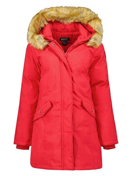 Canadian Peak Parka "Dinastipeak" w kolorze czerwonym rozmiar: S. Czerwone płaszcze Canadian Peak, s, bez wzorów, bez kaptura. Za 195,77 zł.