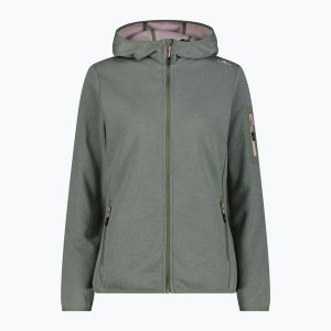 Bluza trekkingowa damska CMP Zip Hood. Zielone bluzy CMP, m, bez wzorów, bez kaptura. Za 239,99 zł.