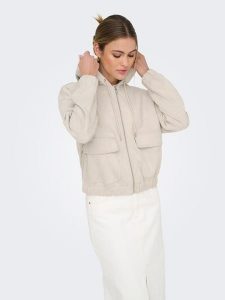 ONLY Bluza w kolorze kremowym rozmiar: L. Brązowe bluzy ONLY, l, bez wzorów, bez kaptura. Za 149,66 zł.