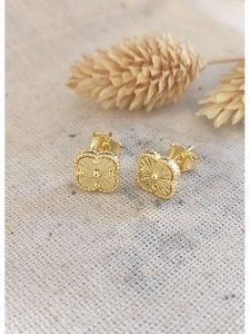 Miu Silver Pozłacane kolczyki-wkrętki rozmiar: onesize. Szare kolczyki Miu Silver, pozłacane. Za 99,80 zł.