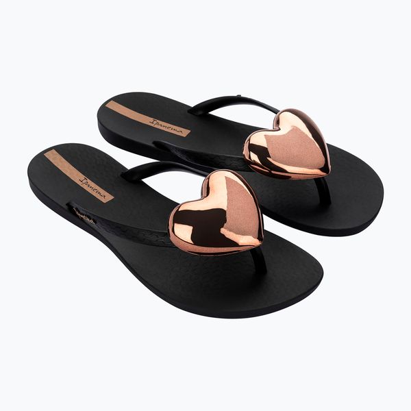 Japonki damskie Ipanema Maxi Fashion. Czarne klapki Ipanema, bez wzorów, z materiału, bez obcasa. Za 128,05 zł.