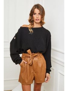 So Cachemire Sweter "Cornella" w kolorze czarnym rozmiar: S. Czarne swetry oversize So Cachemire, s, bez wzorów, z kaszmiru, bez ramiączek. Za 187,99 zł.