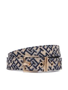 Tommy Hilfiger Pasek Th Square 2.5 Jacquard AW0AW18894 Beżowy. Brązowe paski TOMMY HILFIGER, bez wzorów, z materiału. Za 249,99 zł.