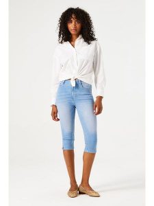 Garcia Rybaczki dżinsowe - Skinny fit - w kolorze błękitnym rozmiar: W33. Niebieskie rurki Garcia, ze skóry. Za 171,45 zł.