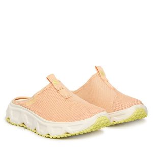 Klapki Salomon. Brązowe klapki Salomon, bez wzorów, bez obcasa. Za 319,99 zł.