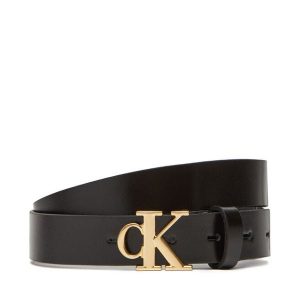 Pasek Damski Calvin Klein. Czarne paski Calvin Klein, bez wzorów. Za 189,99 zł.