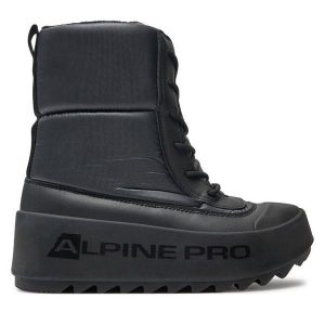 Śniegowce Alpine Pro. Czarne buty zimowe Alpine Pro, bez obcasa, bez zapięcia. Za 429,99 zł.