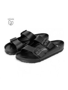 Avispas Klapki "Coachella" w kolorze czarnym rozmiar: 42. Czarne klapki Avispas, bez wzorów, z otwartym noskiem, bez obcasa. Za 78,99 zł.