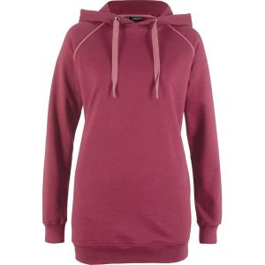 Długa bluza z wpuszczanymi kieszeniami bonprix magenta. Bluzy marki bonprix. Za 59,99 zł.