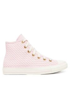 Converse Trampki Chuck Taylor All Star Knit Hi A13643C Różowy. Czerwone trampki Converse, bez wzorów, z materiału, bez zapięcia. Za 239,99 zł.