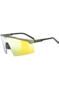 Okulary przeciwsłoneczne sportowe Flowline. Zielone okulary przeciwsłoneczne UVEX. Za 257,99 zł.