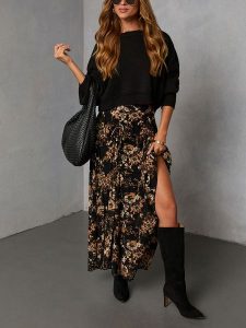 LA Angels Spódnica w kolorze czarnym rozmiar: S. Czarne spódnice LA Angels, na co dzień, s, bez wzorów, maxi. Za 165,99 zł.