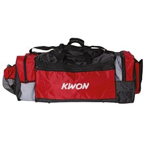 Torba sportowa taekwondo Kwon Evolution. Czerwone torby podróżne i sportowe KWON, bez wzorów, z nylonu, na ramię, duże. Za 218,50 zł.