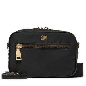 Torebka Steve Madden. Czarne listonoszki Steve Madden, bez wzorów, bez dodatków. Za 399,99 zł.