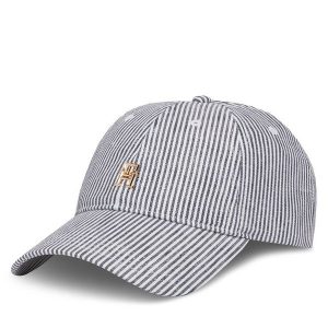 Czapka z daszkiem Tommy Hilfiger. Niebieskie czapki TOMMY HILFIGER, bez wzorów. Za 129,99 zł.