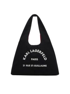 KARL LAGERFELD Torebka B1W50015 Czarny. Czarne torebki klasyczne KARL LAGERFELD, bez wzorów, z materiału, bez dodatków. Za 389,99 zł.