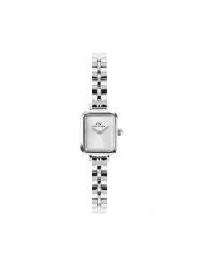 Daniel Wellington Zegarek Quadro Mini Arch DW00100844 Srebrny. Szare, analogowe zegarki Daniel Wellington. Za 909,99 zł.