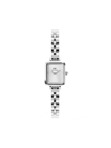 Daniel Wellington Zegarek Quadro Mini Arch DW00100844 Srebrny. Szare, analogowe zegarki Daniel Wellington. Za 909,99 zł.