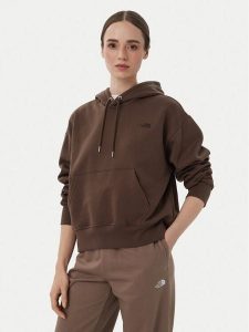 The North Face Bluza Tnf Essential Simple Dome Boxy Os NF0A8HBX Brązowy Regular Fit. Brązowe bluzy The North Face, m, bez wzorów, z bawełny, bez kaptura. Za 349,99 zł.