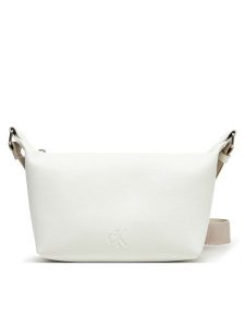 Calvin Klein Jeans Torebka Ultralight Shoulder Bag LV04K3131G Biały. Białe listonoszki Calvin Klein Jeans, bez wzorów, z jeansu, bez dodatków. Za 399,99 zł.