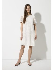 More & More Sukienka w kolorze białym rozmiar: 36. Białe sukienki More & More, bez wzorów, bez kołnierzyka, bez ramiączek, midi. Za 169,95 zł.