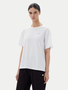 EA7 Emporio Armani T-Shirt 7W000028 AF10373 U0002 Biały Loose Fit. Białe t-shirty EA7 Emporio Armani, xxl, bez wzorów, z bawełny, bez kołnierzyka, bez ramiączek. Za 159,99 zł.