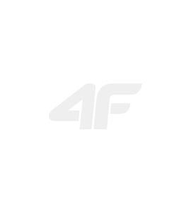 4F Biustonosz treningowy z niskim wsparciem damski - turkusowy L. Niebieskie biustonosze 4f, bez wzorów, z gumy. Za 99,99 zł.