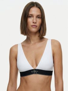 Calvin Klein Underwear Biustonosz braletka LV00QF8703 Biały. Białe biustonosze Calvin Klein Underwear, bez wzorów, z syntetyku. Za 169,99 zł.