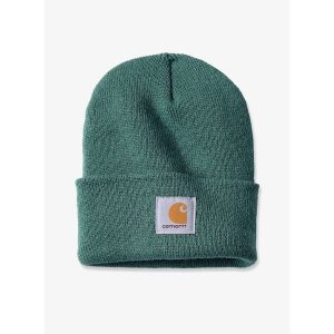 Czapka zimowa Carhartt Watch Hat - frosted balsam. Zielone czapki CARHARTT, bez wzorów. Za 69,56 zł.