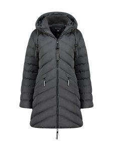 Geographical Norway Parka "Clarisal" w kolorze ciemnoszarym rozmiar: M. Szare płaszcze Geographical Norway, m, bez wzorów, bez kaptura. Za 312,58 zł.
