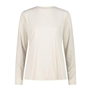 Koszulka damska turystyczna CMP 34N1596. Białe koszulki sportowe CMP, bez wzorów, bez ramiączek. Za 172,50 zł.