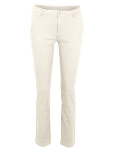 Heine Spodnie chino w kolorze kremowym rozmiar: 36. Brązowe chinosy Heine, bez wzorów. Za 78,28 zł.