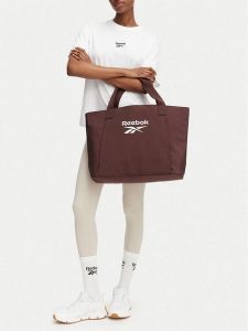 Reebok Torebka CWBEO-RBK-B-003-07 Brązowy ciemny. Brązowe shopper bag Reebok, bez wzorów, z materiału, bez dodatków. Za 99,99 zł.