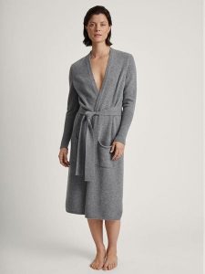 Calida Wełniana narzutka w kolorze szarym rozmiar: XS. Szare swetry oversize Calida, xs, bez wzorów, z wełny, bez ramiączek. Za 383,80 zł.