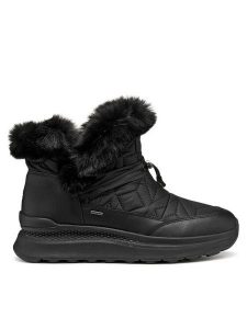 Geox Trzewiki D Spherica Actif X2 D46WPB 0FU85 C9999 Czarny. Czarne botki Geox, bez wzorów, z materiału, bez obcasa, na płaskiej podeszwie, bez zapięcia. Za 589,99 zł.