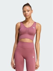 Adidas Biustonosz sportowy Essentials Seamless Bralette KU9730 Różowy. Czerwone biustonosze sportowe ADIDAS, bez wzorów, z syntetyku. Za 103,99 zł.
