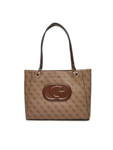 Guess Torebka HWESG9 51325 Beżowy. Brązowe torebki klasyczne Guess, z aplikacjami, ze skóry, bez dodatków. Za 379,99 zł.