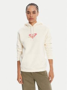 Roxy Bluza Surf Stoked Crew Brushed Vint ERJFT05018 Écru Regular Fit. Bluzy Roxy, s, bez wzorów, z bawełny, bez kaptura. Za 209,99 zł.