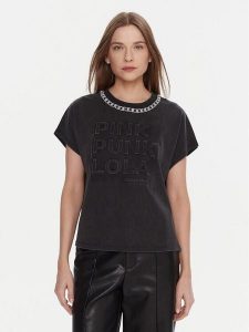 LOLA CASADEMUNT T-Shirt LF2515030 Szary Loose Fit. Szare t-shirty LOLA CASADEMUNT, m, bez wzorów, z syntetyku, bez kołnierzyka, bez ramiączek. Za 269,99 zł.