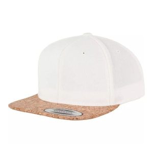 Czapka Z Daszkiem Cork Snapback Cap. Brązowe czapki FLEXFIT, bez wzorów, z materiału. Za 109,99 zł.